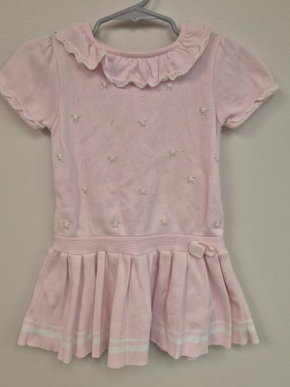 Sarah Louise Pink Knit Dress 3Y